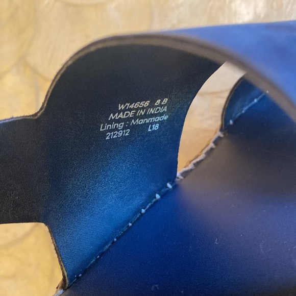 Cole Haan cloud feel double strap sandal, navy blue leather size 8 - Picture 5 of 6